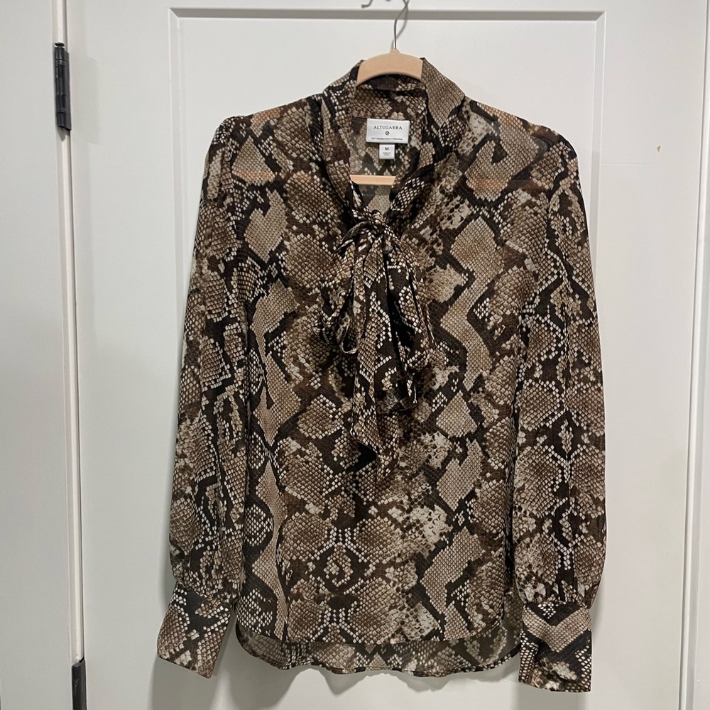 Altuzarra For Target Women's Brown Python Print C… - image 4